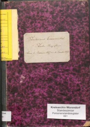 Sterberegister des Standesamtes Everswinkel von 1877 (Urkunden-Nr. 1-36)