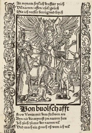 Das Narrenschyff, Blatt "Von buolschafft" : 1. Ausgabe, Basel, 1494
