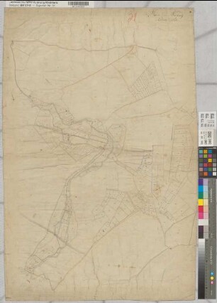 Mairie de Busbach, Section B, 1809. Gemeinde Büsbach (alte Urkarte)