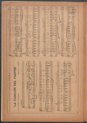 "La canción del pastor" : Lo que canta el pueblo