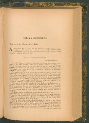 Una carta de Alberto Zum Felde