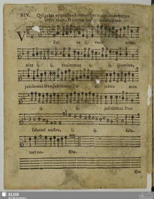 XIV. Venite exsultemus Domino