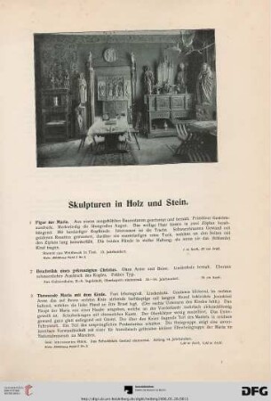 Skulpturen in Holz und Stein (Nr. 1-85)