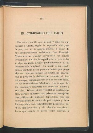El comisario del pago