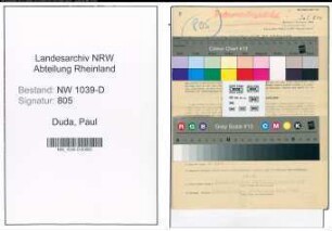 Entnazifizierung Paul Duda , geb. 12.07.1920 ()