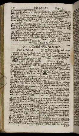 Die 1. Epistel St. Johannis. - Die Offenbahrung St. Johannis des Theologen.