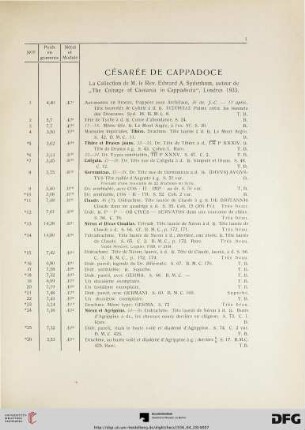 Césarée de Cappadoce (Nr. 1-219)