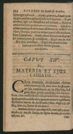 Caput XIV. De Materia Et Eius Cusato.