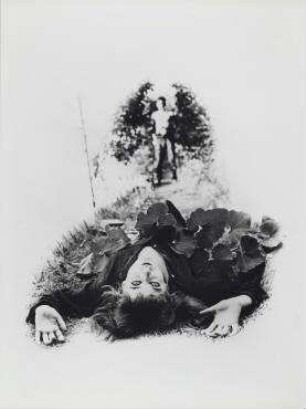Ohne Titel (Vali Myers und Daniel im Garten, Paris)