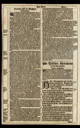 Die Weißheit Salomonis an die Tyrannen.
