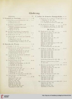 Gliederung
