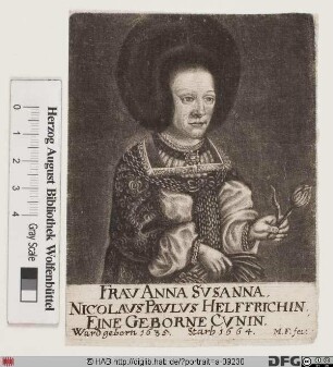 Bildnis Anna Susanna Helffrich, geb. Cuno