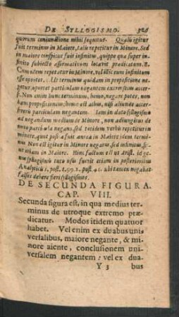 De Secunda Figura. Cap. VIII.