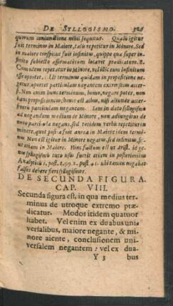 De Secunda Figura. Cap. VIII.