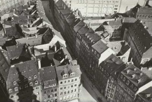 Dresden-Altstadt. Rampische Straße. Blick von der Frauenkirche