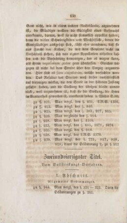 Zweiundvierzigster Titel. Vom Vollstreckungs-Verfahren