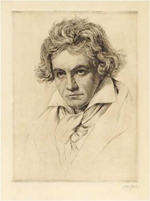Radierung Ludwig van Beethoven