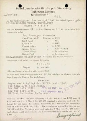 Mayer, Eugen