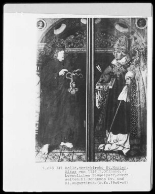 Der heilige Johannes und der heilige Augustinus