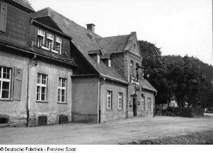 Potůčky (Breitenbach), Huthaus vom Breitenbach Stolln Dreckschänke an der Sächsisch-Böhmischen Grenze