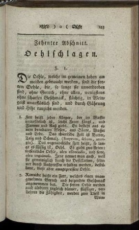 Zehenter Abschnitt. Oehlschlagen.