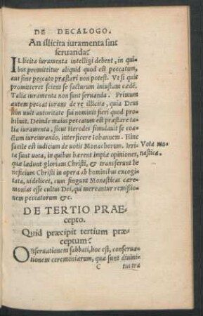 De Tertio Praecepto.