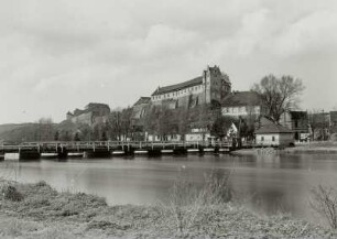 Wettin, Schiffbrücke, 1928