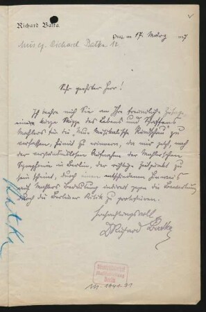 Brief an Max Marschalk : 17.01.1897