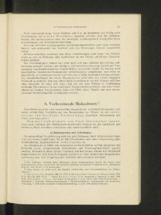 6. Vorbereitende Maßnahmen