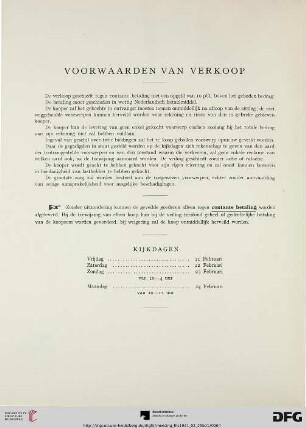 Voorwaarden van verkoop