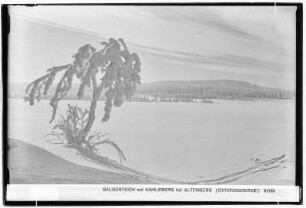 Osterzgebirge. Galgenteich mit Kahleberg bei Altenberg