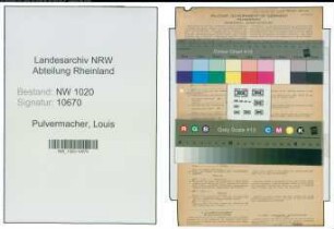 Entnazifizierung Louis Pulvermacher , geb. 16.01.1888 (Stadtinspektor)