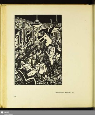 Holzschnitt aus dem Zyklus "Die Stadt"