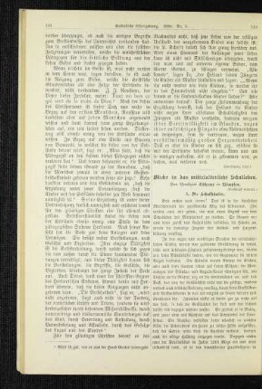 Blicke in das mittelalterliche Schulleben : 1. Die Schulhäuser