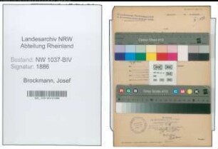 Entnazifizierung Josef Brockmann , geb. 30.04.1907 ()
