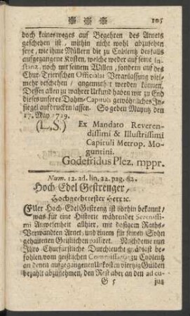 Num 12. ad lin. 22. pag. 62.
