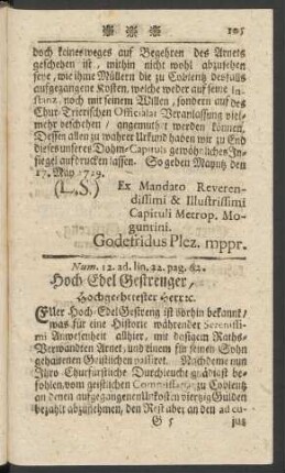 Num 12. ad lin. 22. pag. 62.