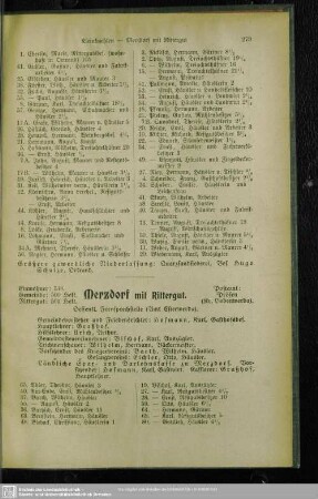 Merzdorf mit Rittergut
