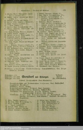 Merzdorf mit Rittergut