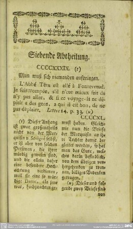 Siebende Abtheilung