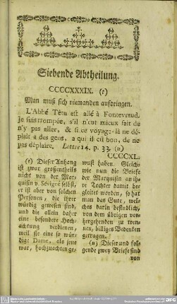 Siebende Abtheilung