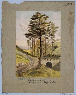 Landschaft am Kaitzbach bei Cunnersdorf bei Dresden