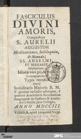 Fasciculus Divini Amoris