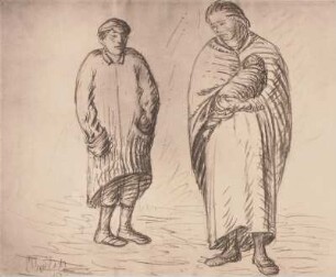 Mutter mit Sohn und Wickelkind
