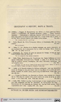 Geography & History, Maps & Travel (No. 179 - 266)