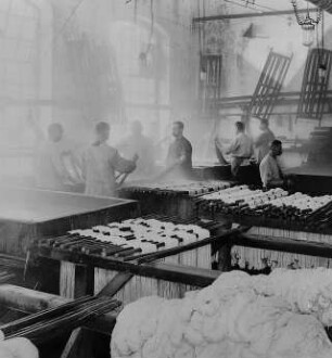 Garnfärberei : Technikgeschichte | Technologie | Fasern, Gespinste und Gewebe | Tuchfabrikation