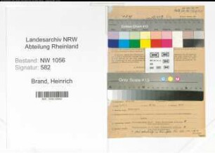 Entnazifizierung Heinrich Brand , geb. 28.04.1905 (Lehrer)