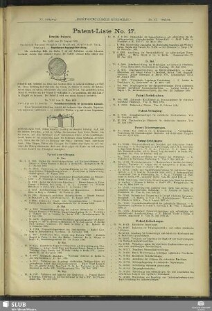Patent-Liste No. 17