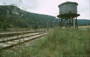 Hausen im Tal Wasserturm Wasserkran preußischer Bauart Ausfahrsignale