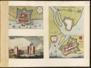 Stadtplan Geertruidenberg, Niederlande , 1:6 500, kolorierter Kupferstich, um 1649 : S.-Geertruyden-Berg [Ca. 1:6.500] / [Amsterdam] : [Joan Blaeu], [1649]. - 1 Vogelschaukarte : 1 Kupferst. ; 23,0 x 15,3 cm. - Mit 1 Wappen - Maßstab in graph. Form (Pedes Geometrici). - Titel oben links. - Wahrschl. aus: Novum Ac Magnum Theatrum Urbium Belgicae Foederatae. [Teil 1] : Ad praesentis temporis faciem expressum / a Ioanne Blaeu, Amstelaedamensi
